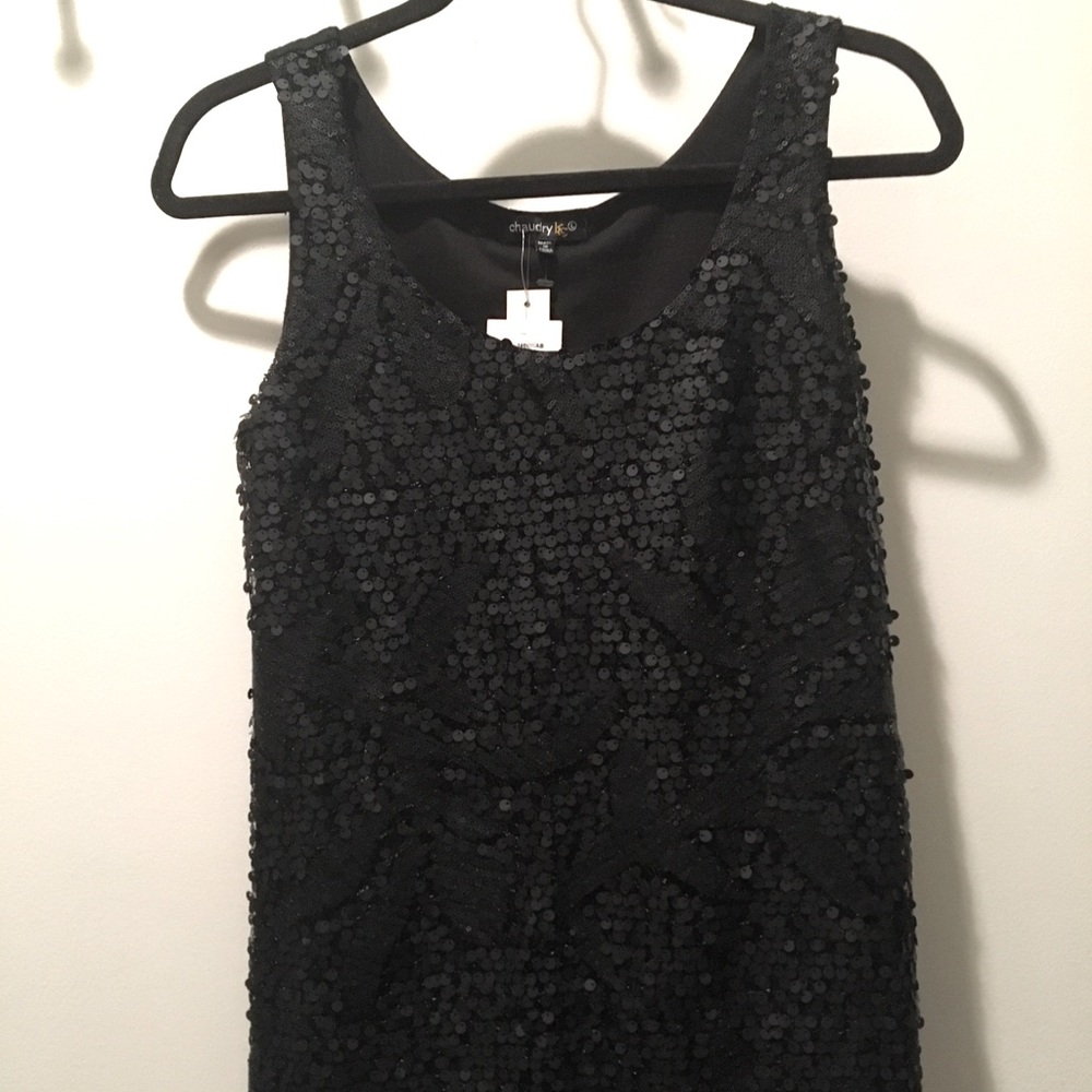 Sequence black tank top